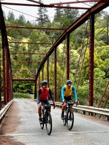 Sonoma cycling on Annapolis Bridge