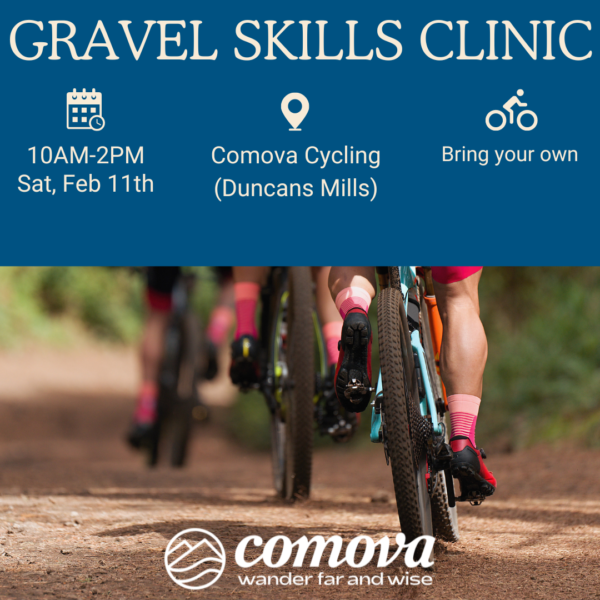 Gravel cycling skills clinic event